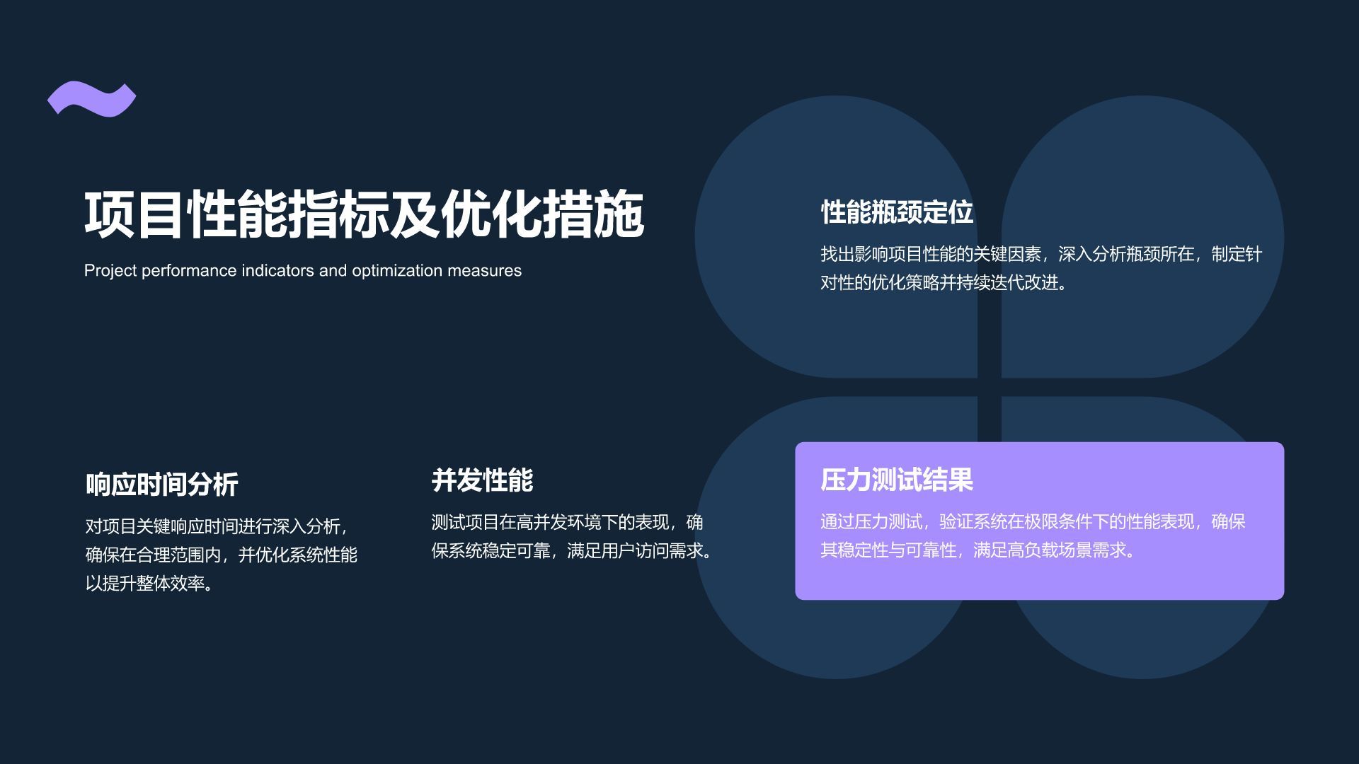 紫色简约风项目交付成果展示通用PPT模板