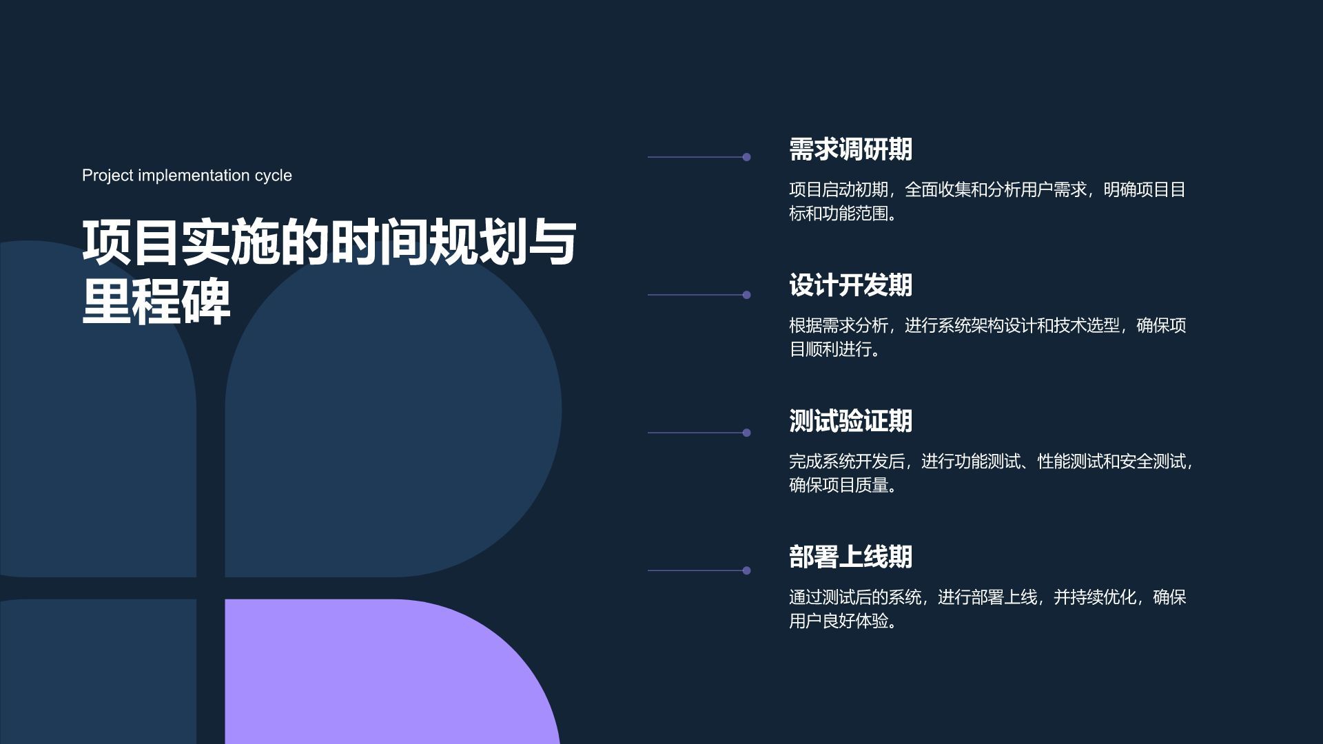 紫色简约风项目交付成果展示通用PPT模板