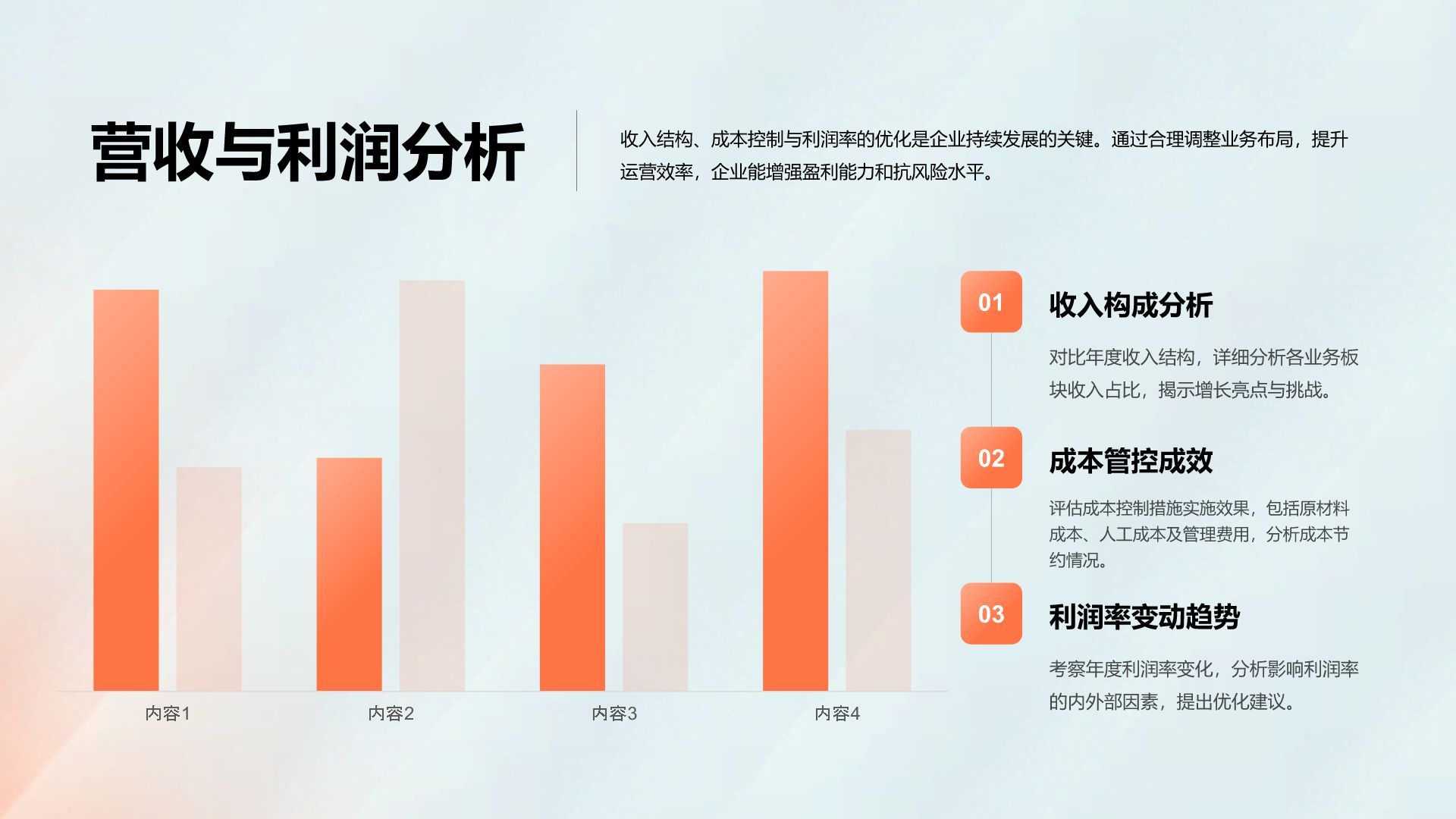 橙色商务风年终工作总结与新年度计划汇报PPT模板
