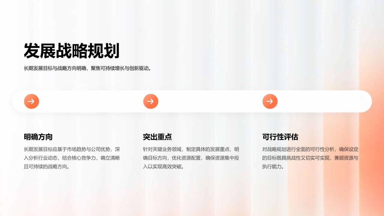 橙色商务风年终工作总结与新年度计划汇报PPT模板