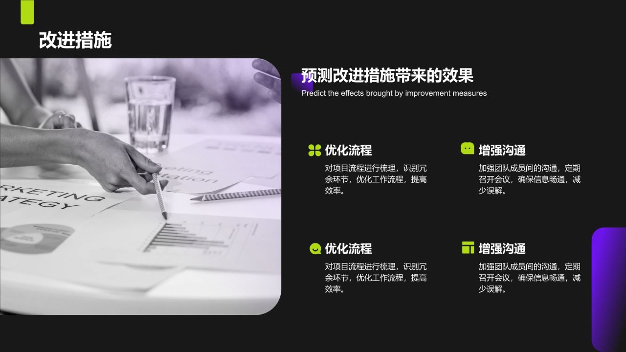 紫色商务风年终项目成果与经验总结PPT模板