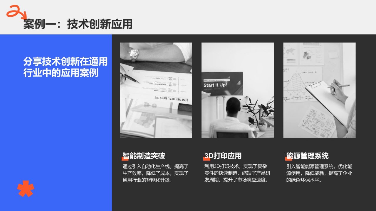 蓝色商务风年终项目成果与经验总结PPT模板