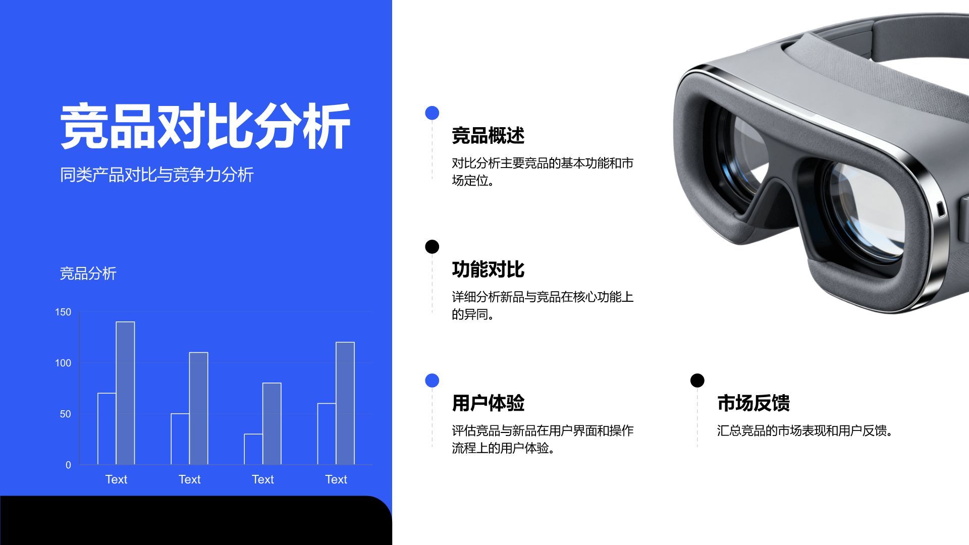 蓝色商务风新品策划与版本迭代总结汇报PPT模板