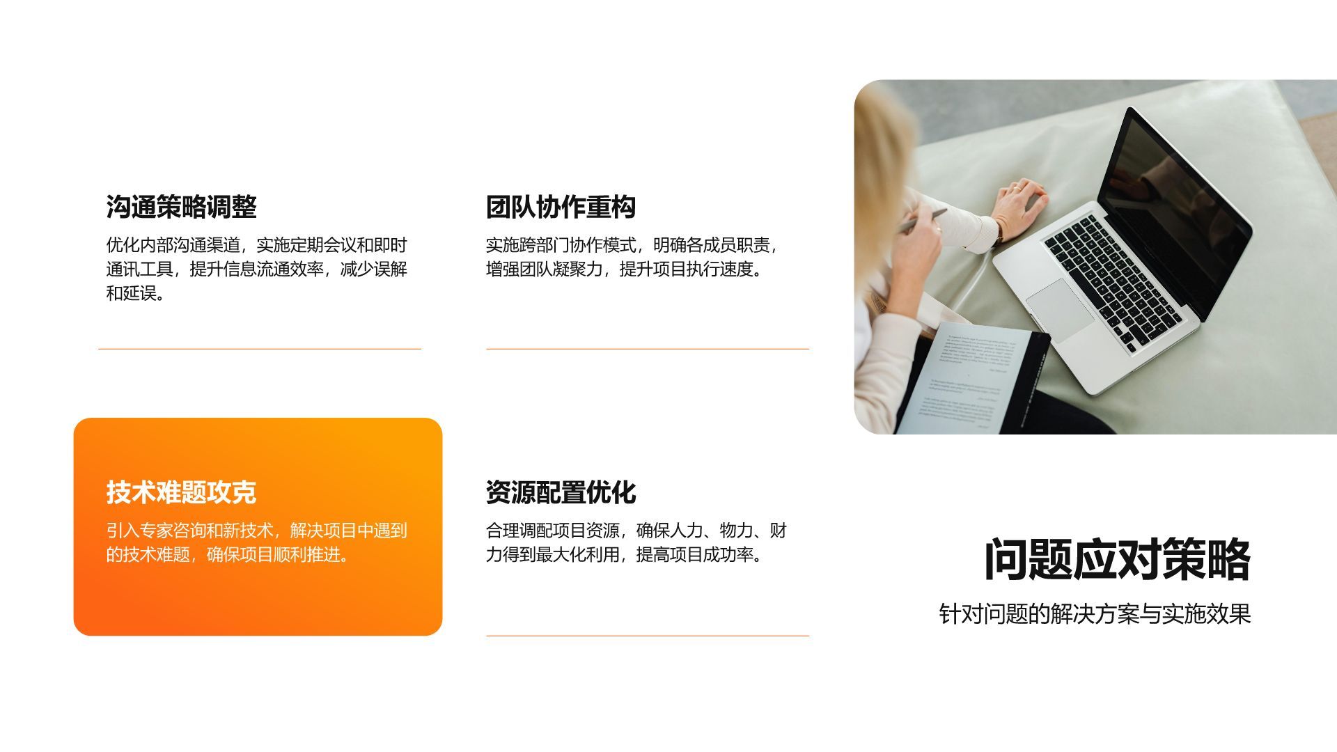 橙色3D风产品部年度项目总结与规划报告PPT模板