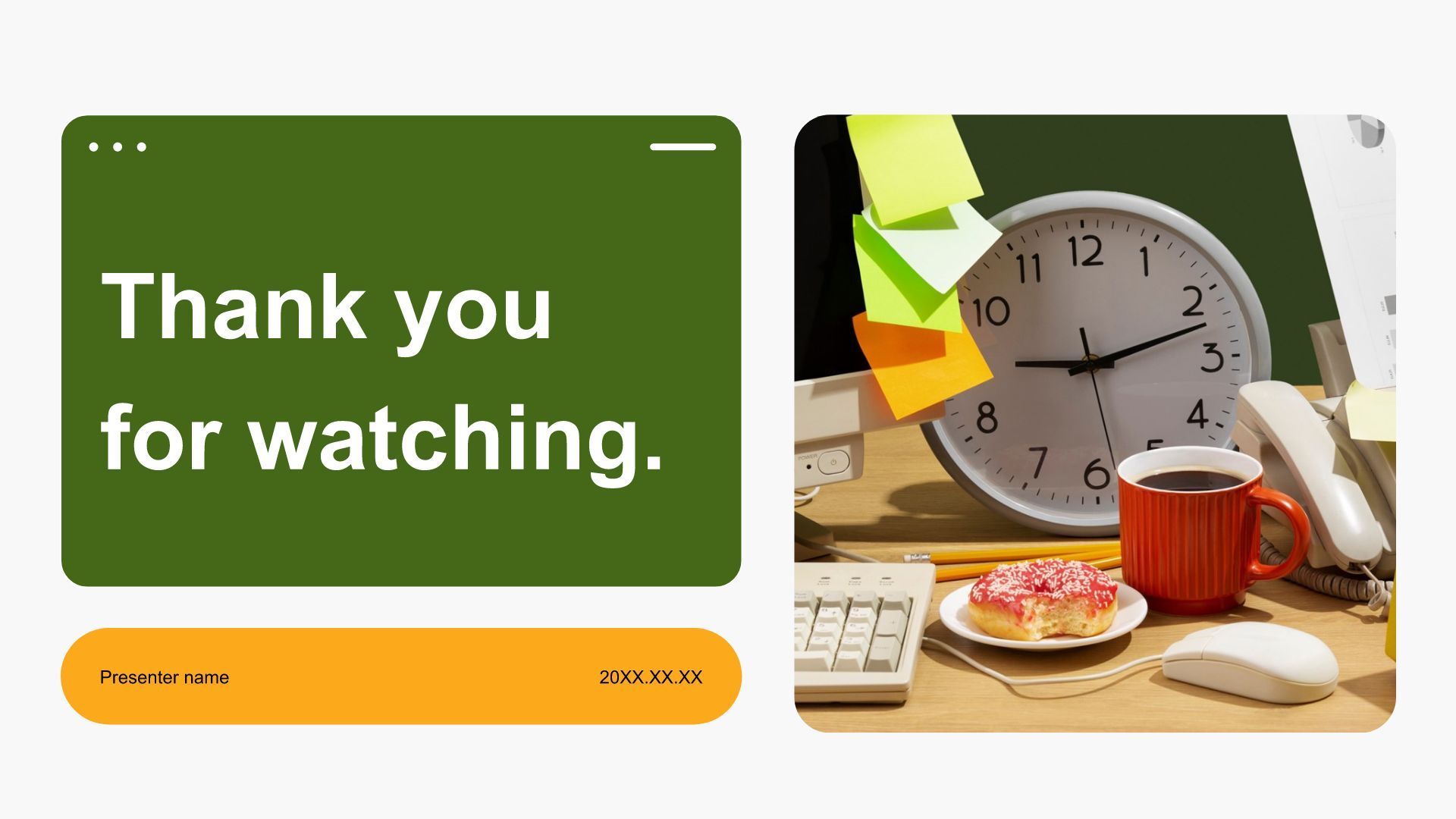 绿色商务风工作时间管理与效率提升计划PPT模板