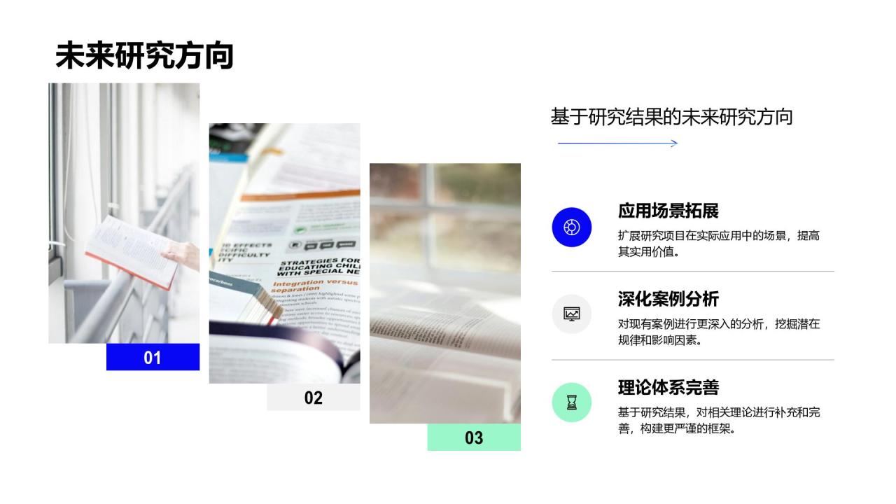 蓝色商务风学期末研究项目总结与展示报告PPT模板