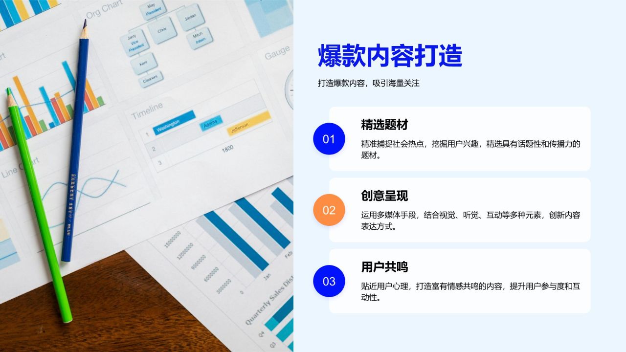 蓝色商务风年度创新与成果展示PPT模板