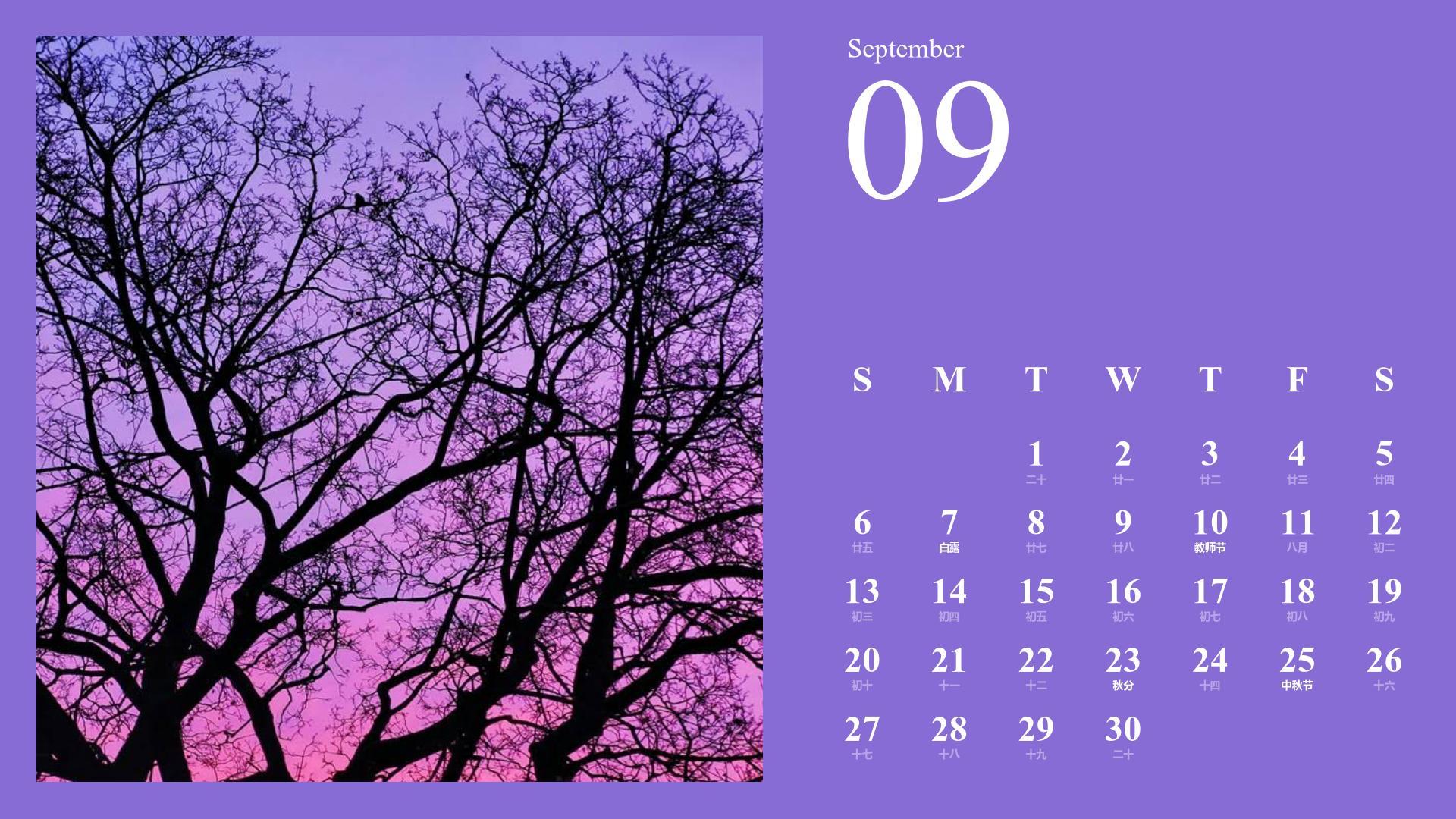 蓝色摄影风2026年日历PPT模板