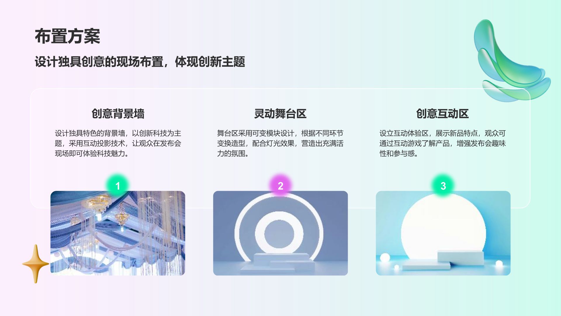 绿色3D风年度新品发布会策划PPT模板