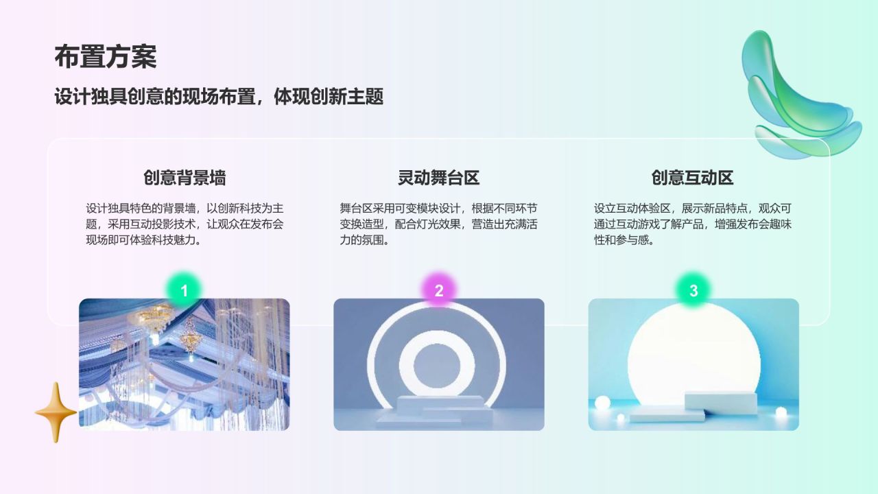 绿色3D风年度新品发布会策划PPT模板