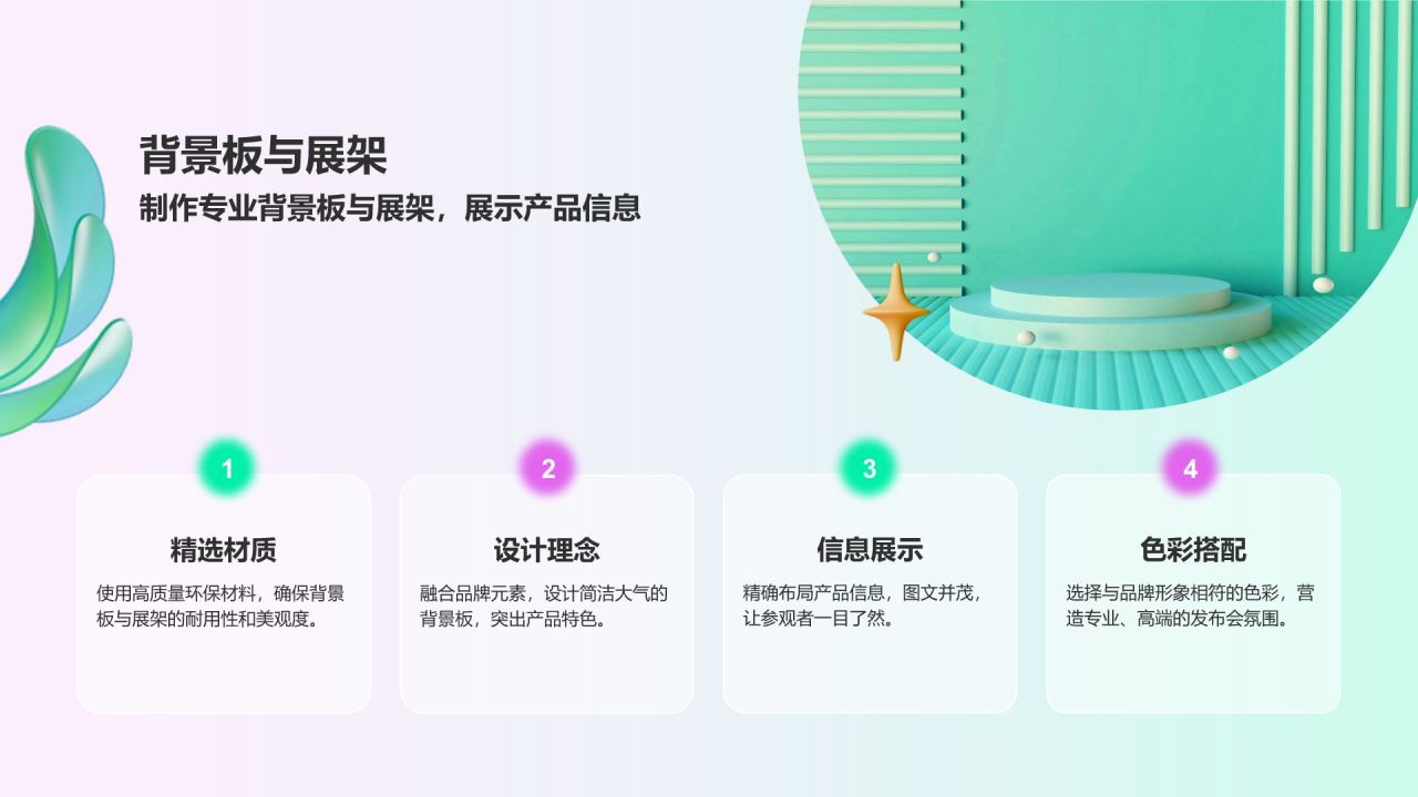 绿色3D风年度新品发布会策划PPT模板