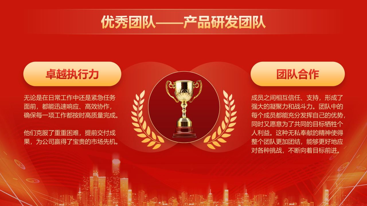 红色喜庆风企业年会活动表彰大会PPT模板