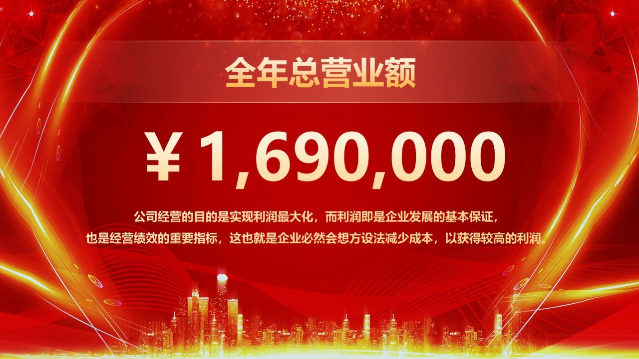 红色喜庆风企业年会活动表彰大会PPT模板