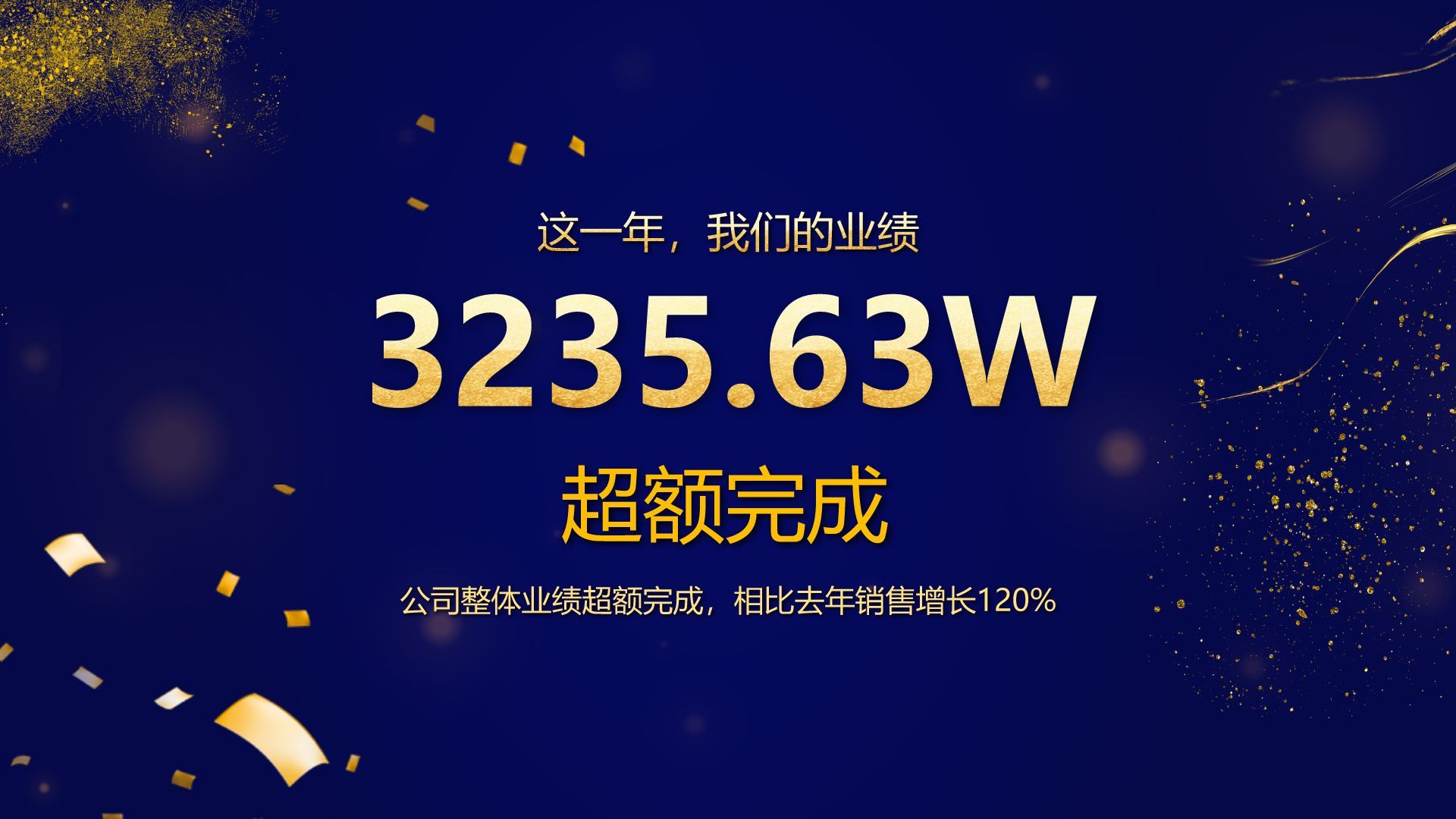 蓝色3D风年会颁奖典礼PPT模板PPT模板