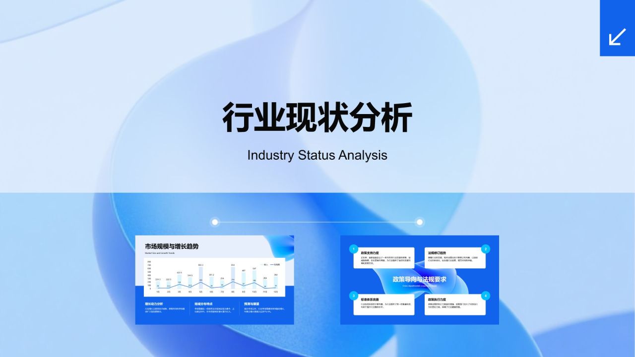 蓝色商务风2025年度重点工作总结PPT模板