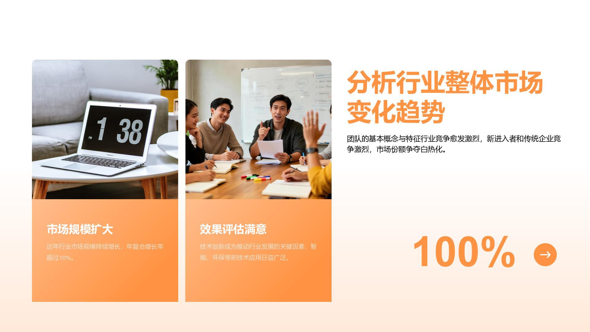 橙色简约风年终优秀员工竞聘汇报PPT模板