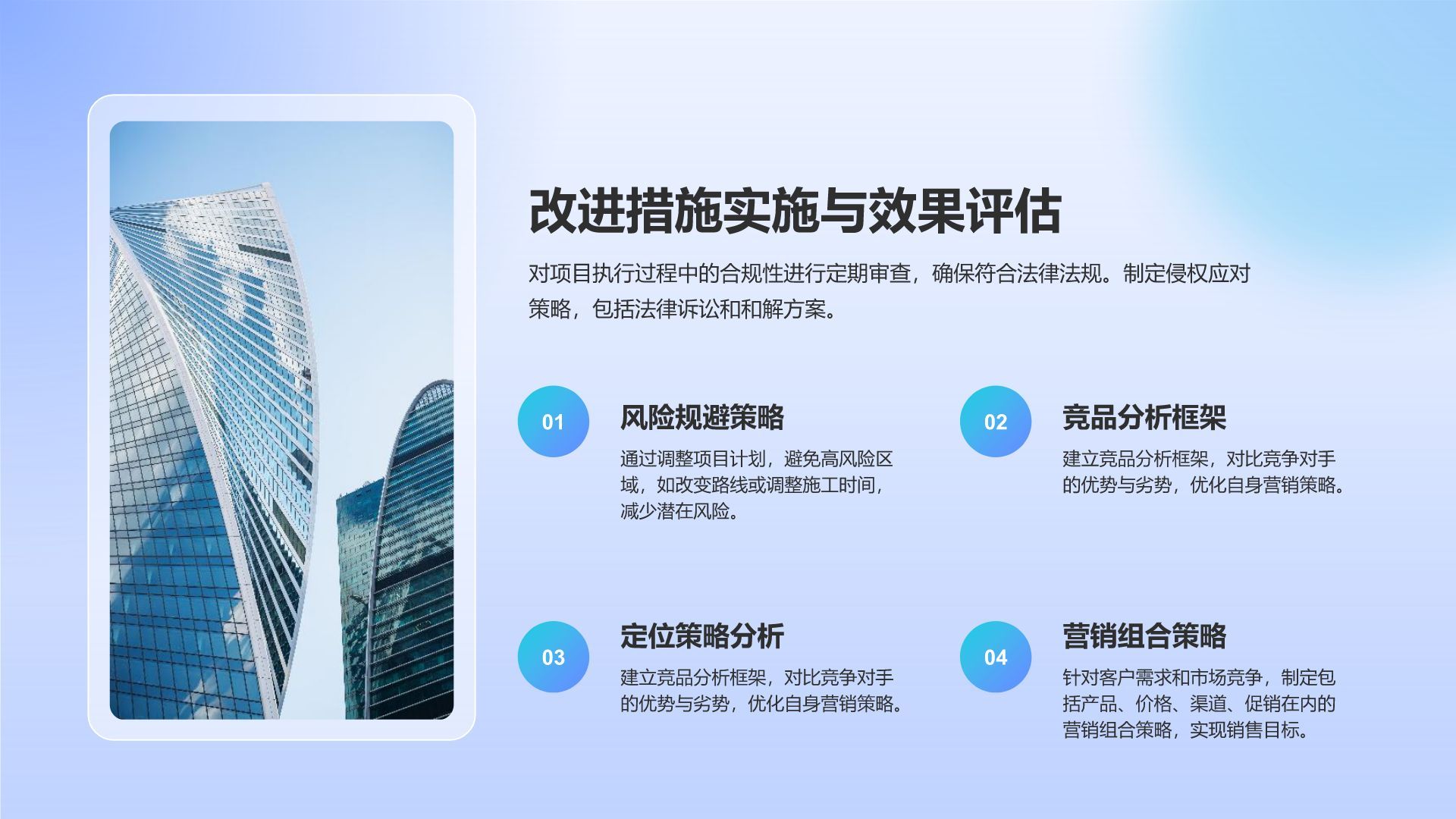 蓝色3D风项目风险管控与执行进展汇报PPT模板