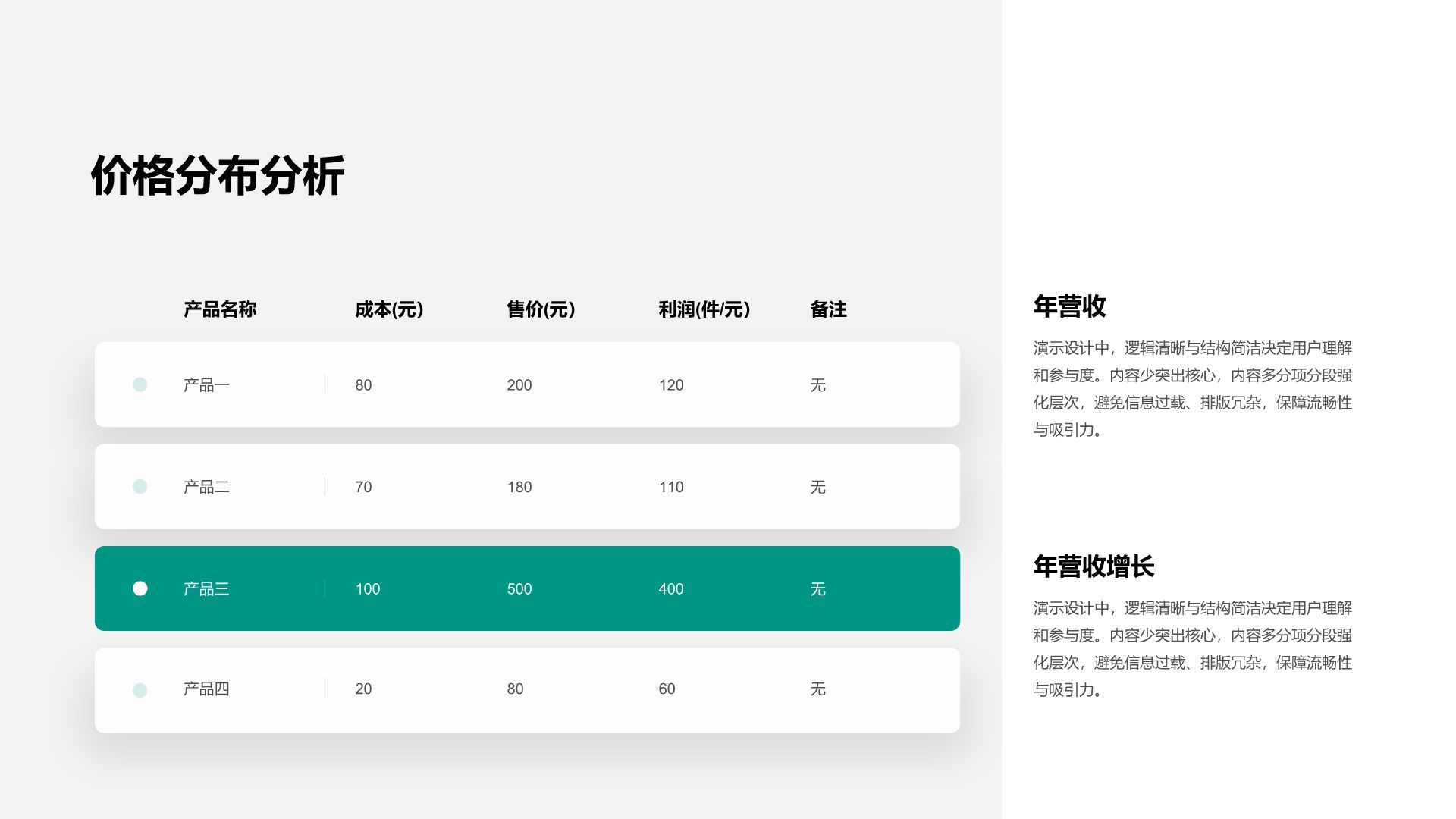 蓝色商务风数据表信息图PPT模板