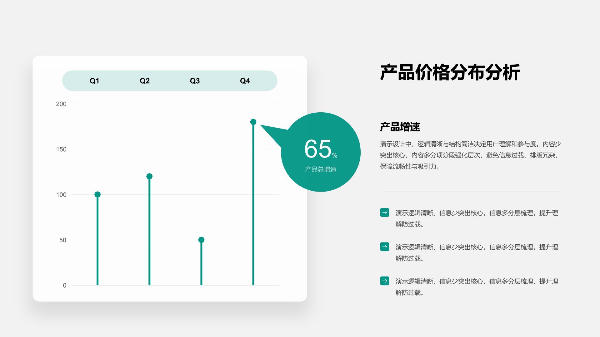 蓝色商务风数据表信息图PPT模板