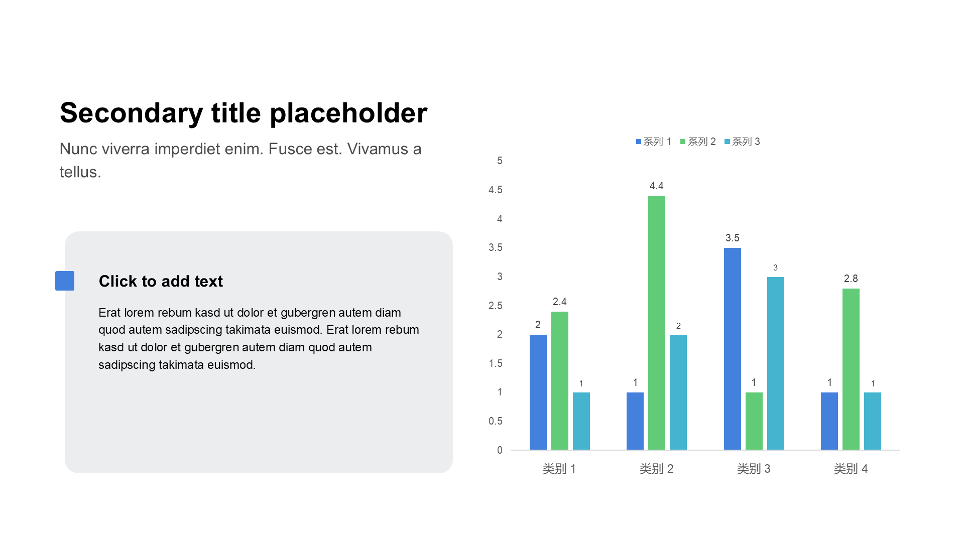 商务风PPT柱状图