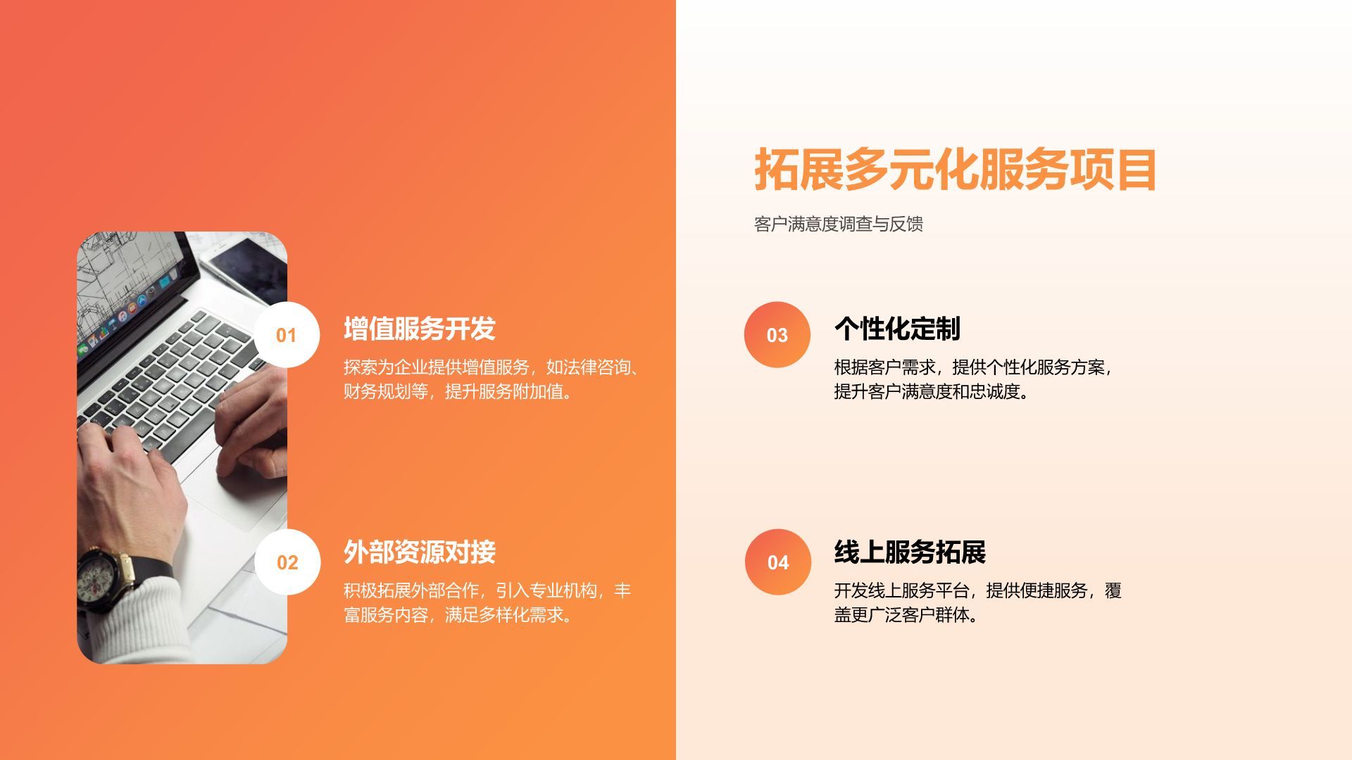 橙色商务风管理层工作总结复盘展示PPT模板