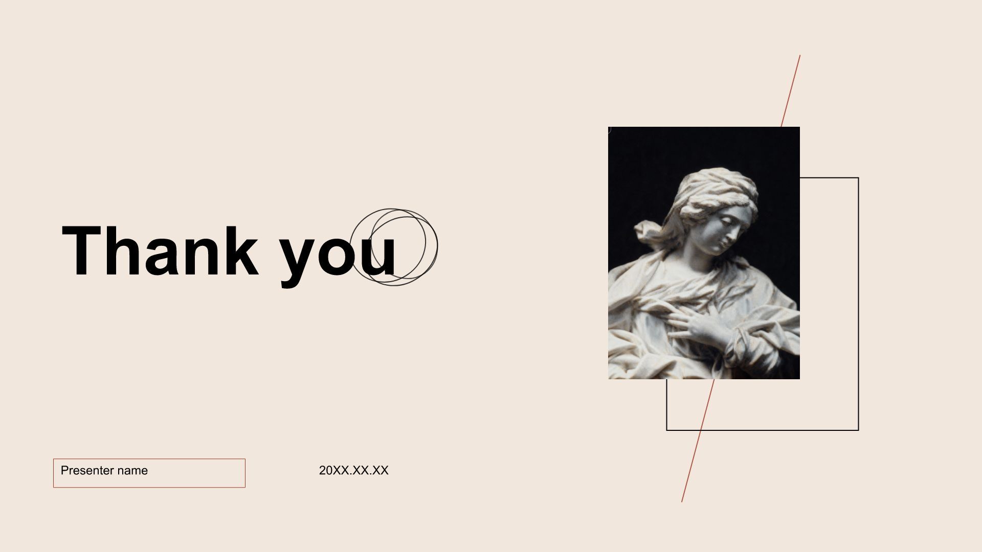 红色商务风艺术/服装/设计专业求职简历PPT模板