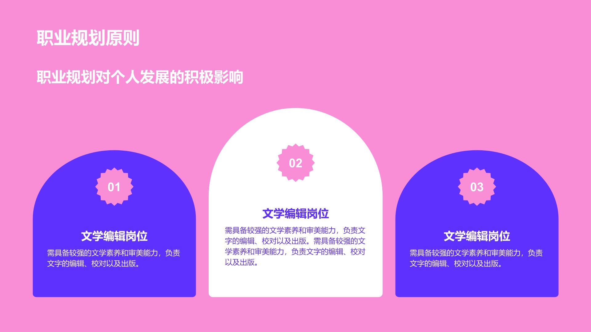 蓝色扁平风金融/财务/会计岗位职业规划PPT模板