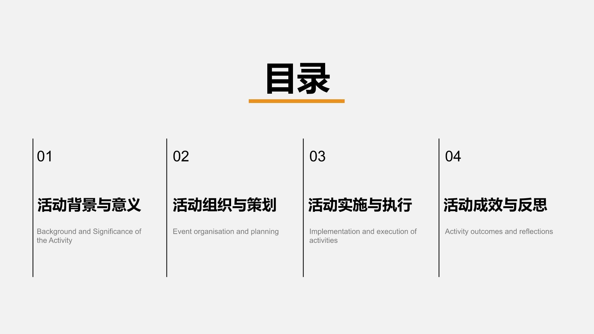 橙色商务风青志协志愿服务活动宣传PPT模板