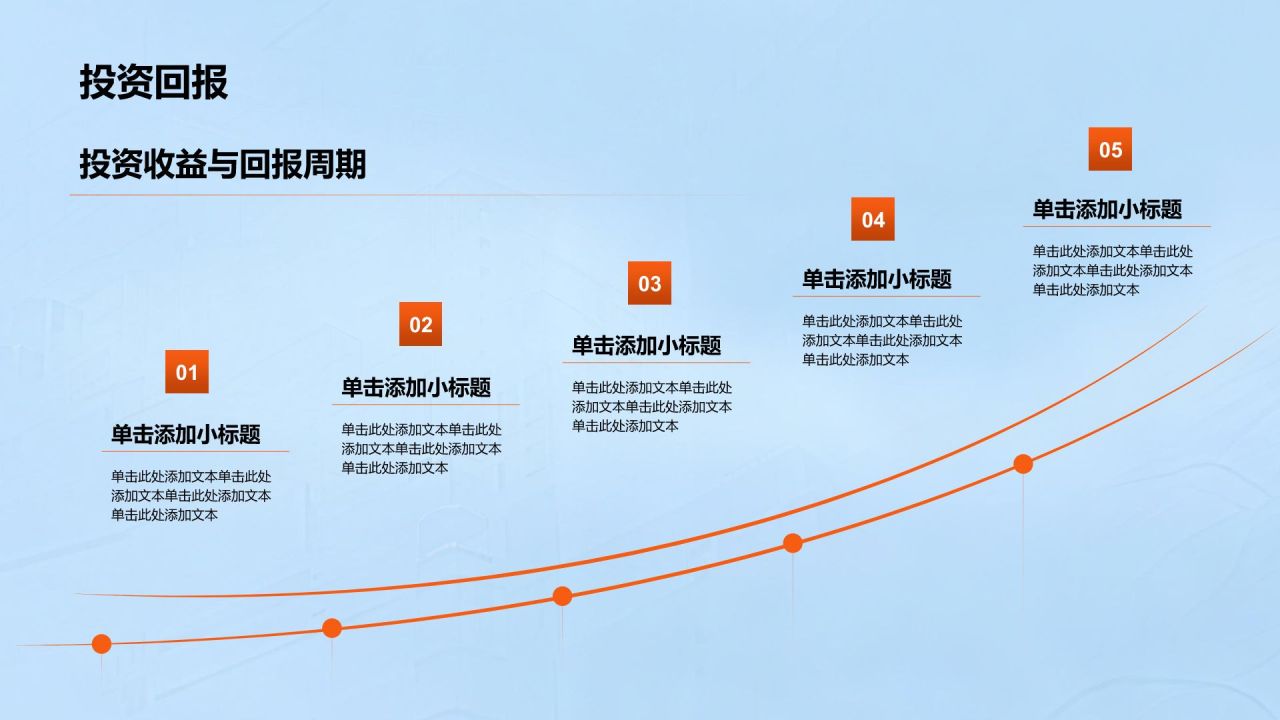 橙色商务风通用行业市场前景报告PPT模板