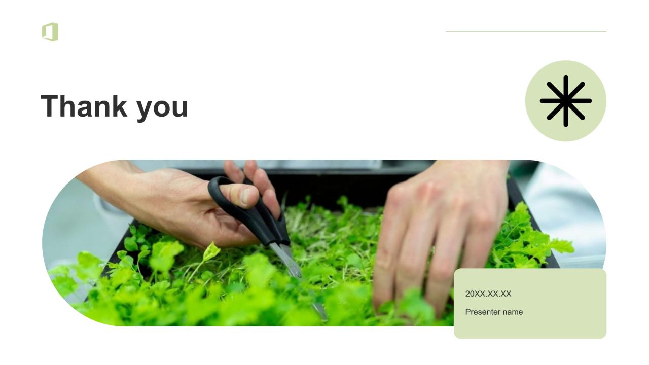 绿色简约风现代农业发展研究报告PPT模板