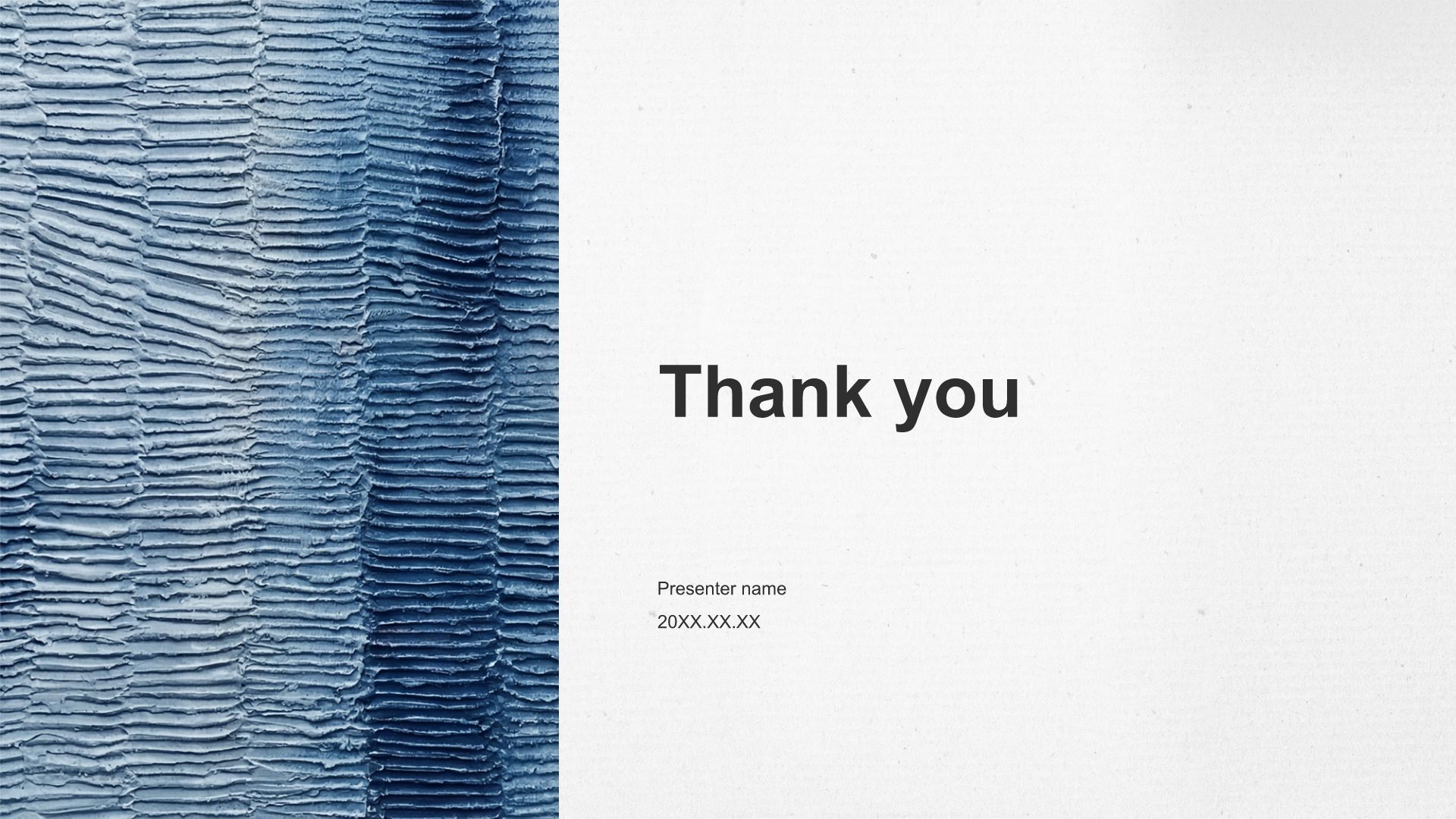 蓝色插画风印象艺术简约通用PPT模板