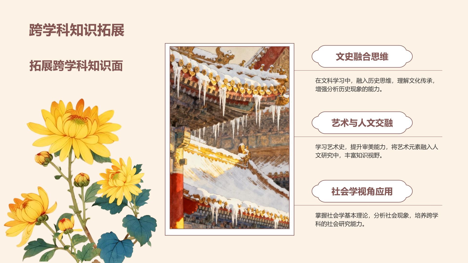 红色国潮风文科专业职业生涯规划PPT模板