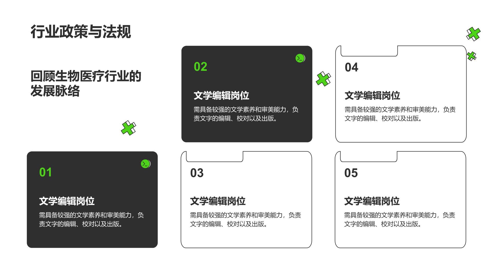 绿色插画风理工科专业职业生涯规划PPT模板