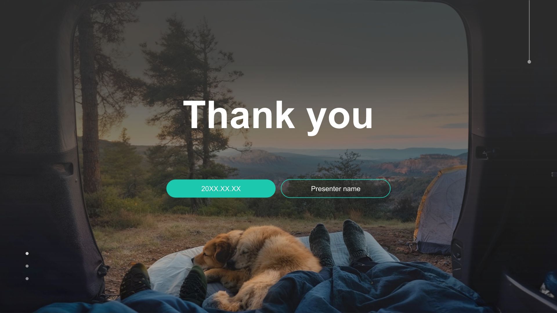 蓝色摄影风公司介绍户外活动PPT模板