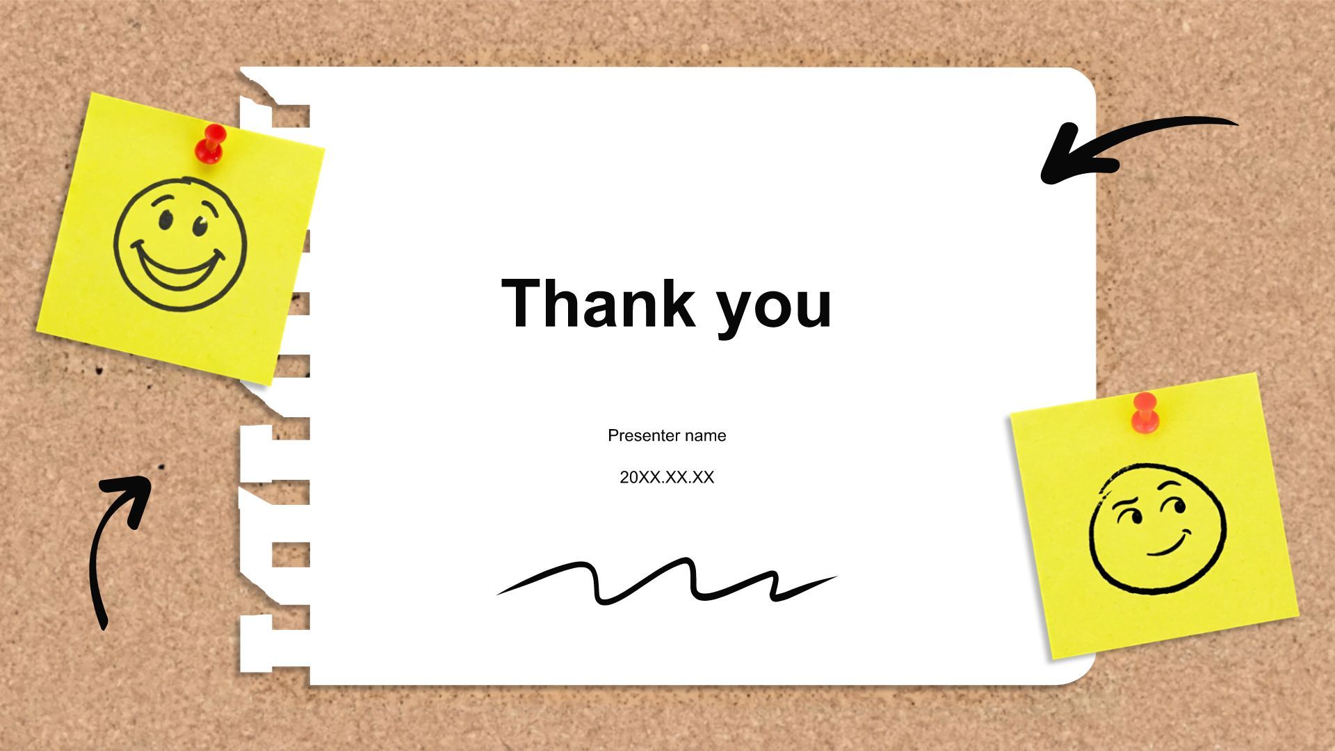 黄色简约风创意头脑风暴便利贴风格PPT模板