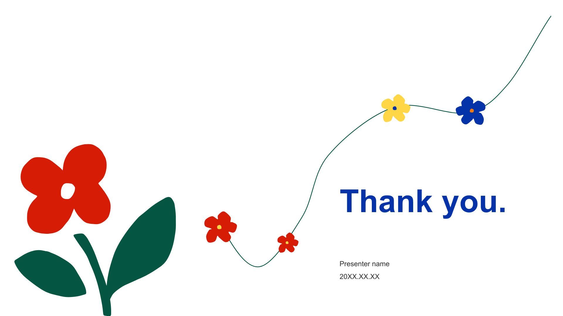 红色手绘风高级感极简涂鸦绘画PPT模板