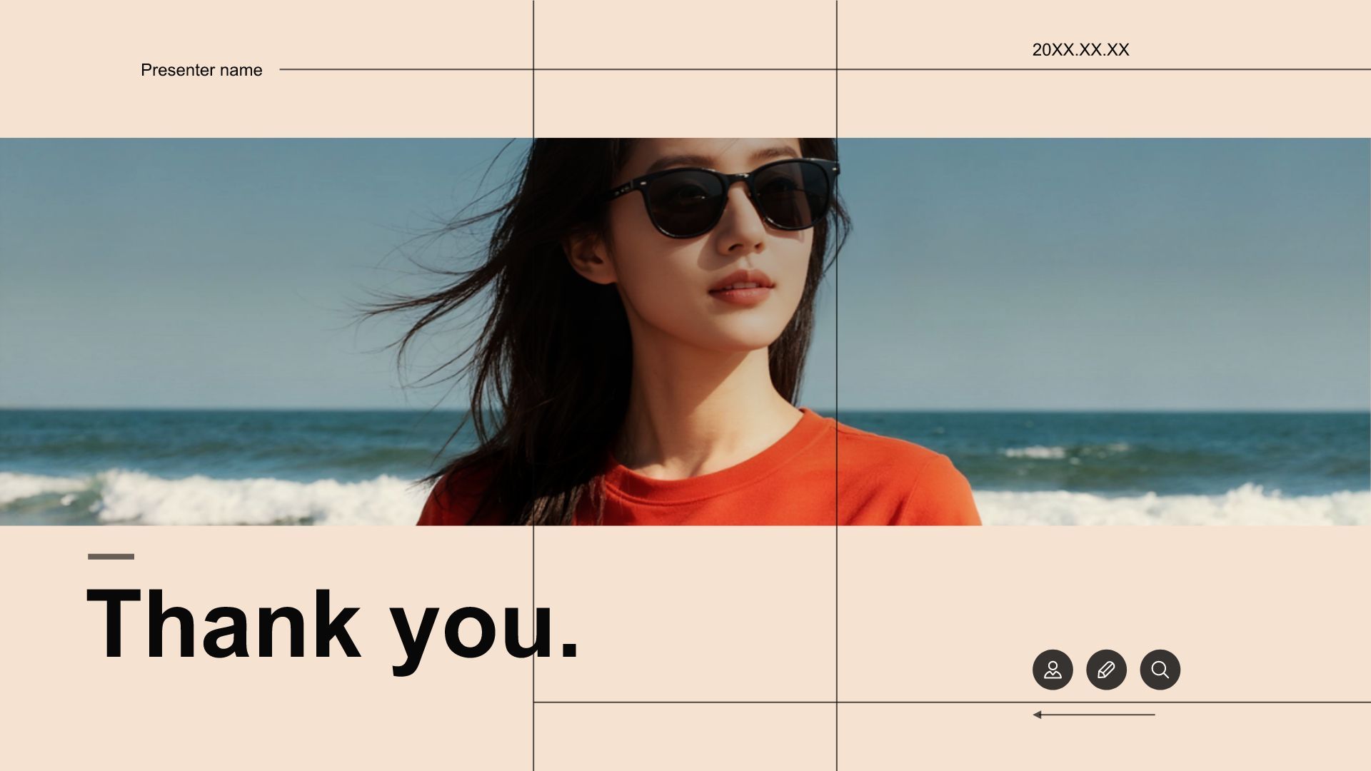 红色简约风创意撞色通用PPT模板