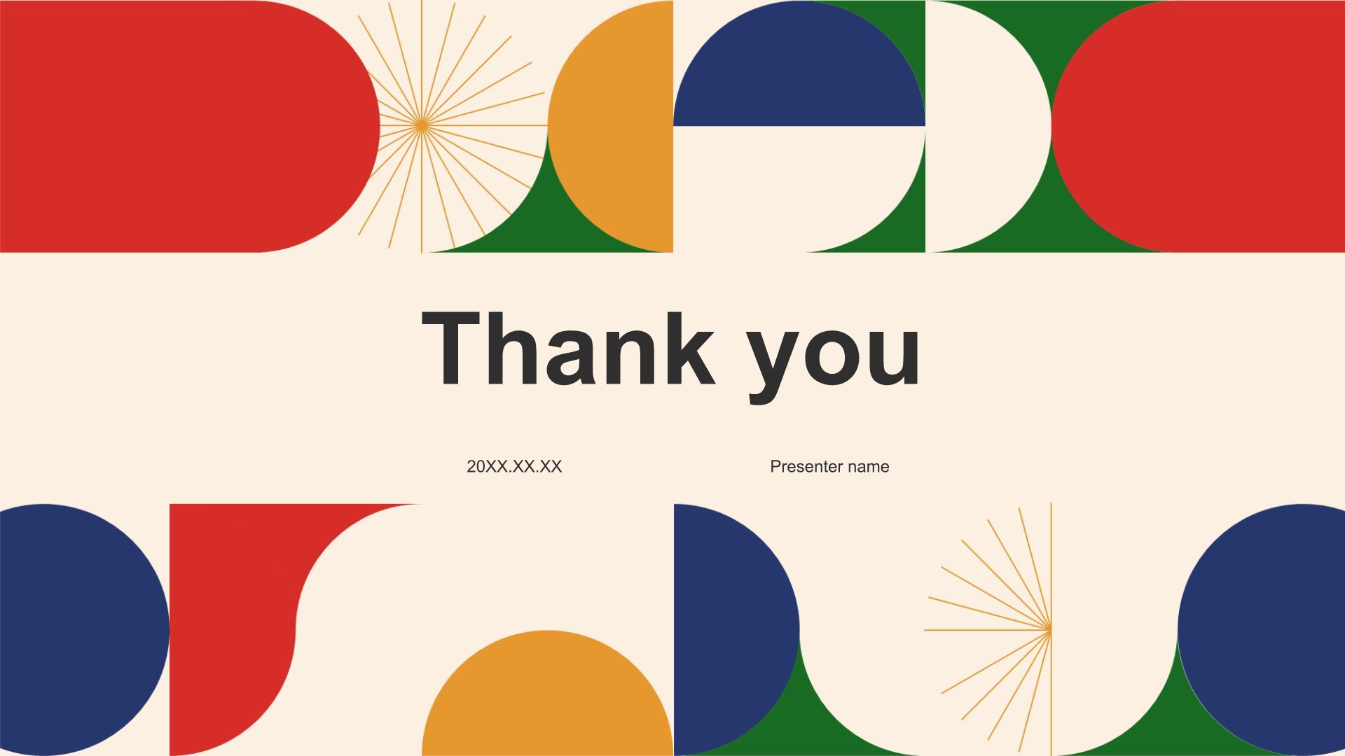 橙色扁平风现代艺术设计培训课件PPT模板