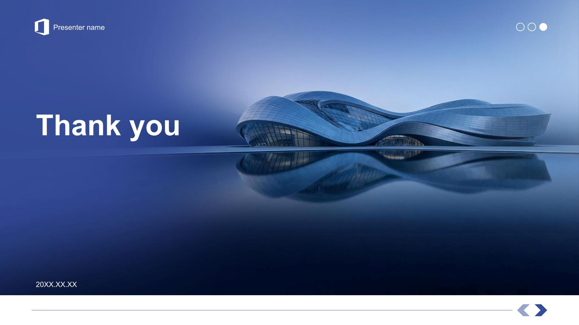 蓝色商务风企业宣传商务通用PPT模板