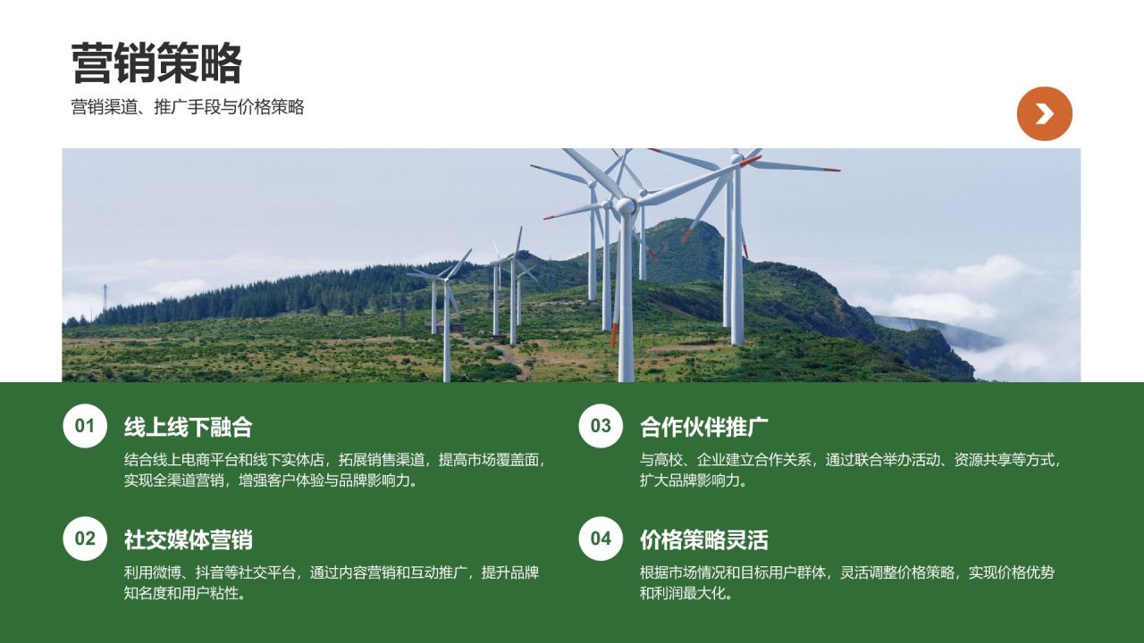 绿色商务风创新创业通用计划书PPT模板