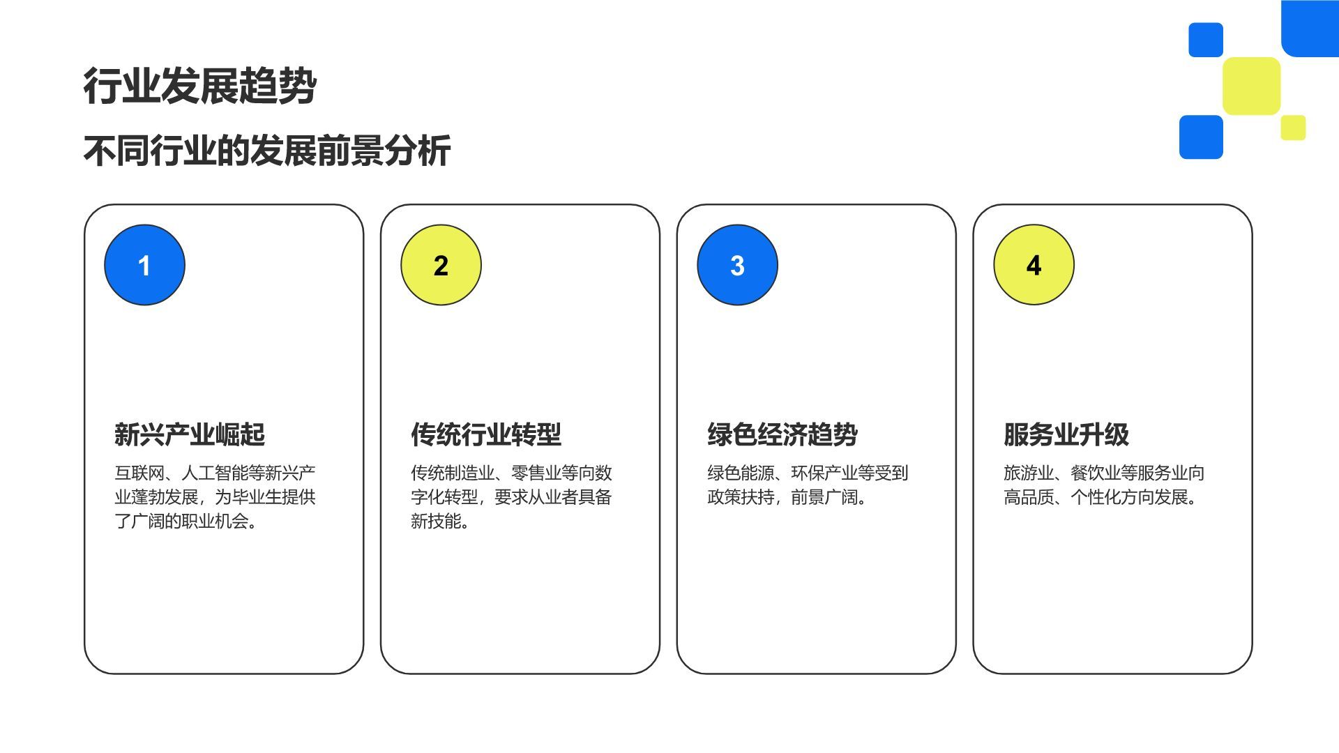 蓝色几何风大学生职业生涯规划通用模板PPT模板