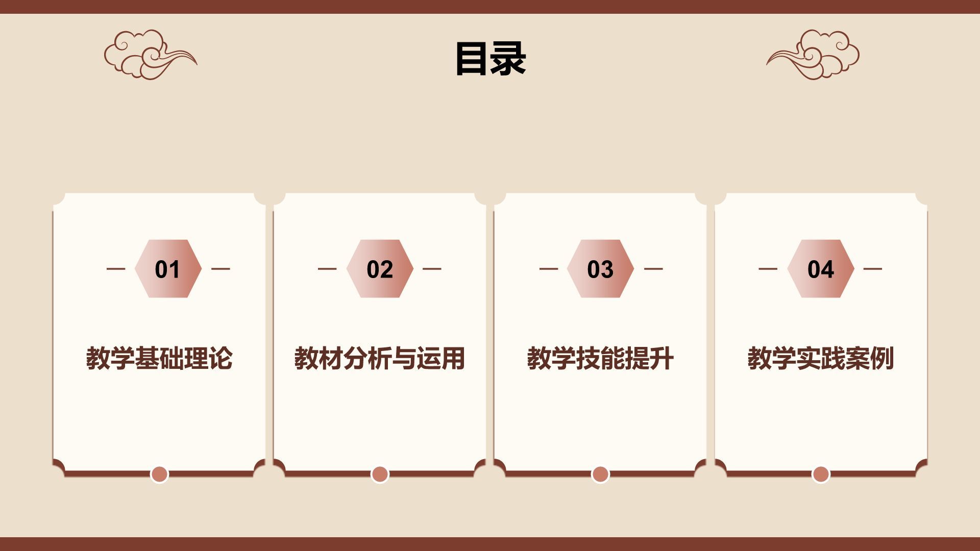 红色复古风师范-语文/汉语言PPT模板