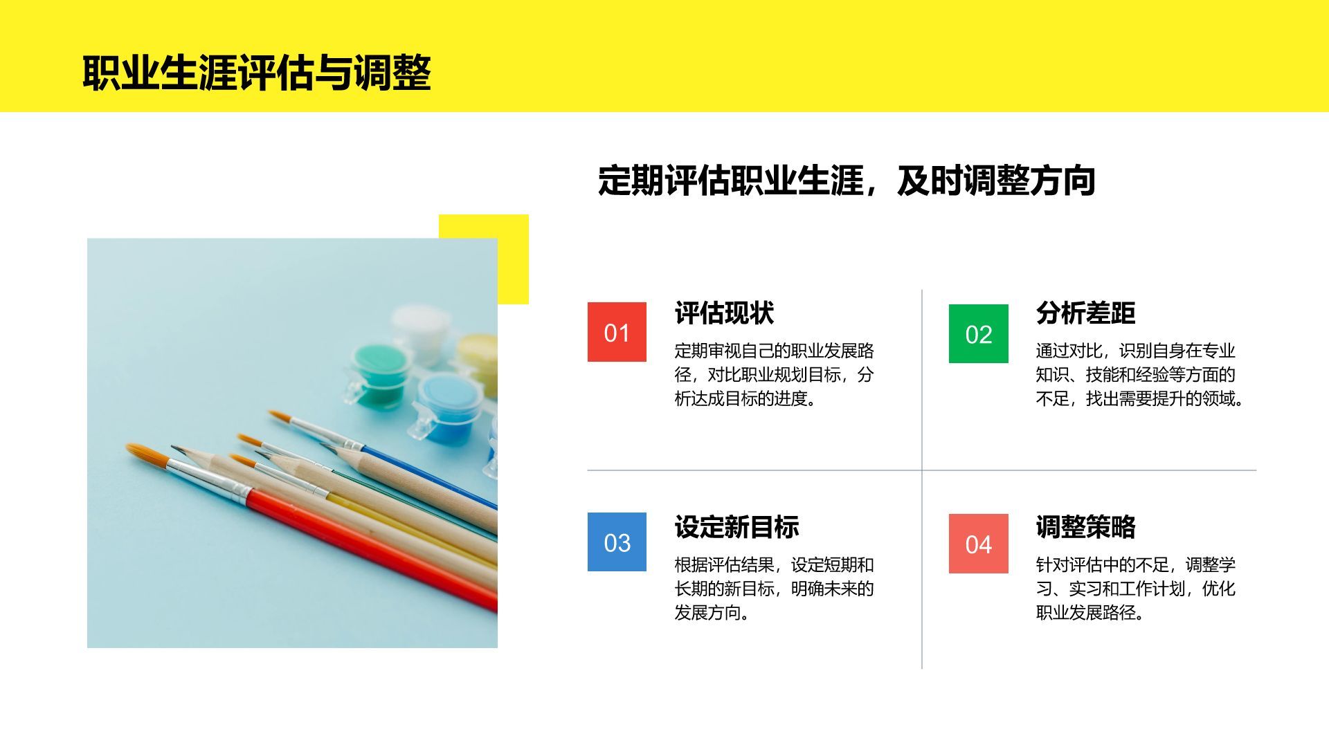 黄色插画风教育师范专业职业生涯规划PPT模板