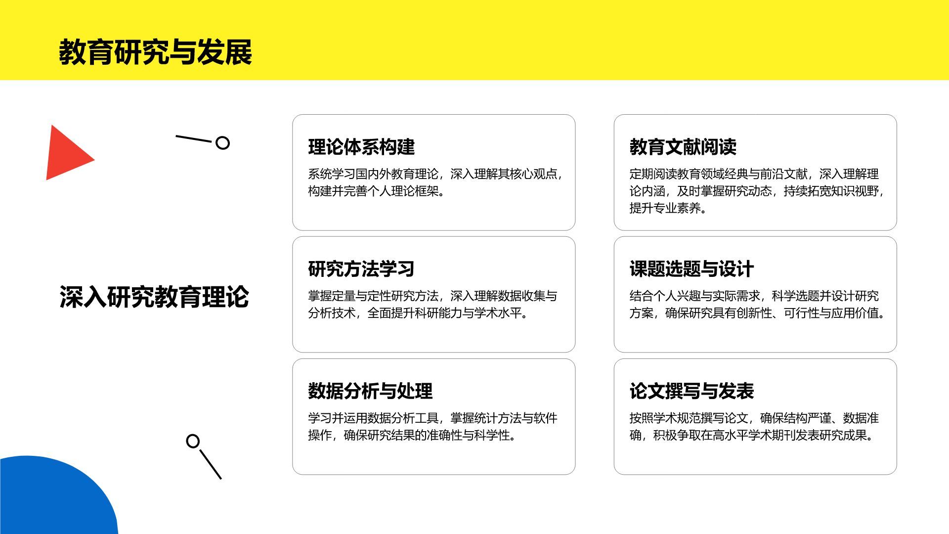 黄色插画风教育师范专业职业生涯规划PPT模板
