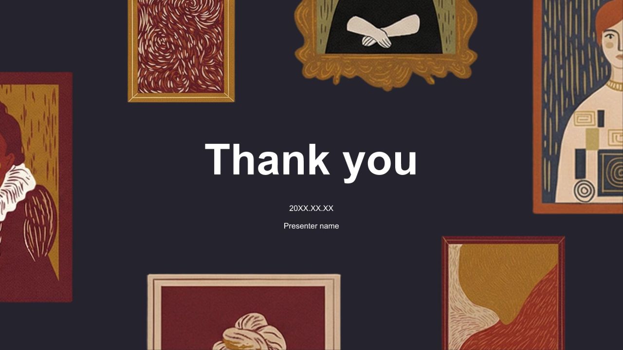 棕色复古风高级感复古博物馆介绍PPT模板