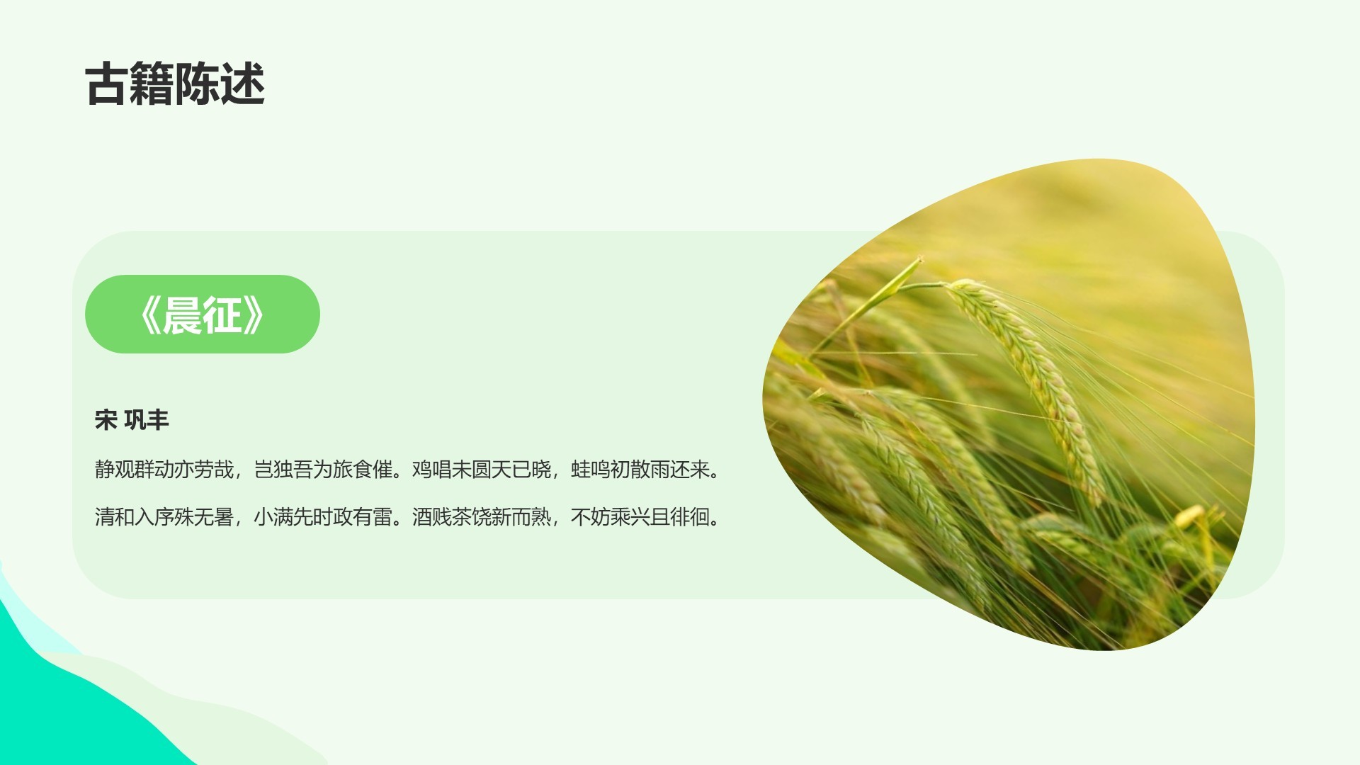 绿色插画风科普培训课件PPT主题