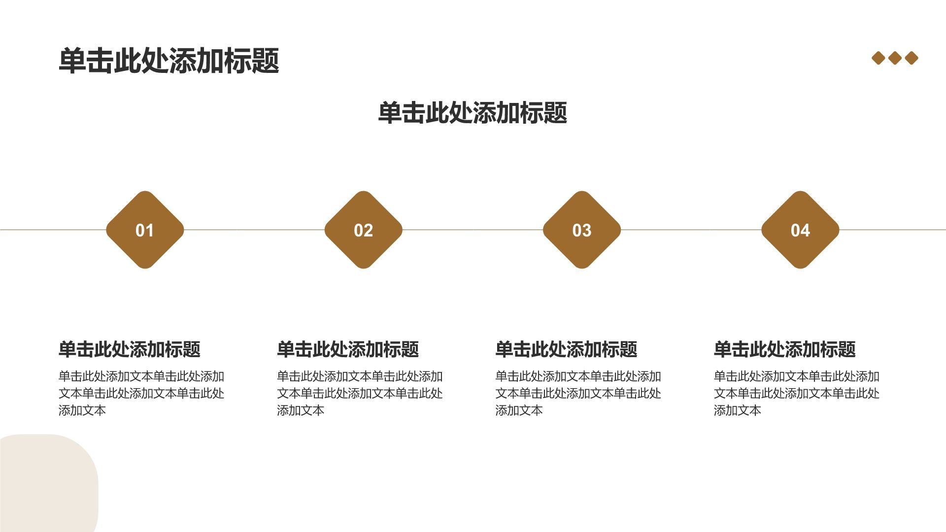 棕色商务风历史叙事通用PPT模板