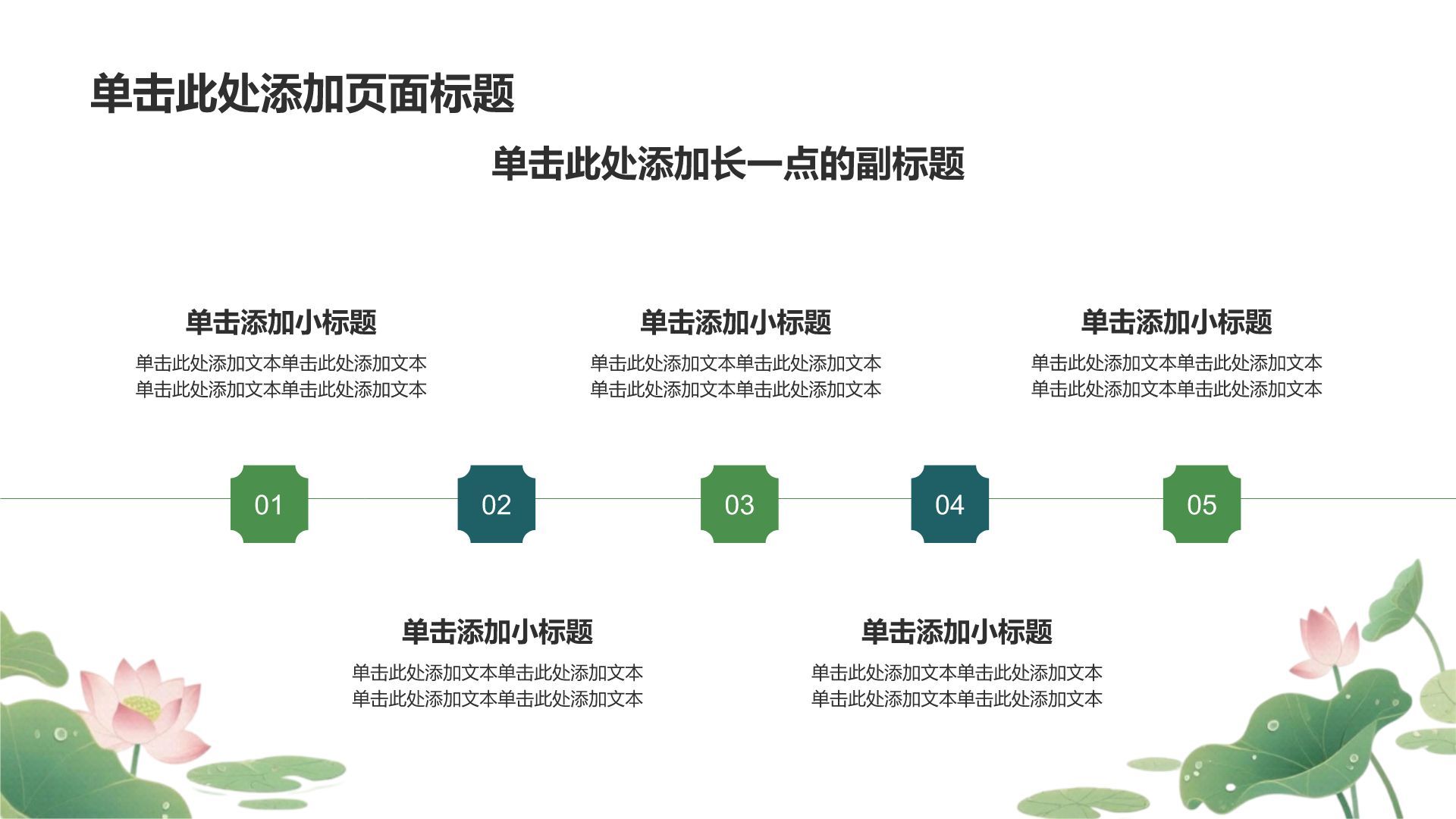 绿色中国风端午节介绍PPT模板