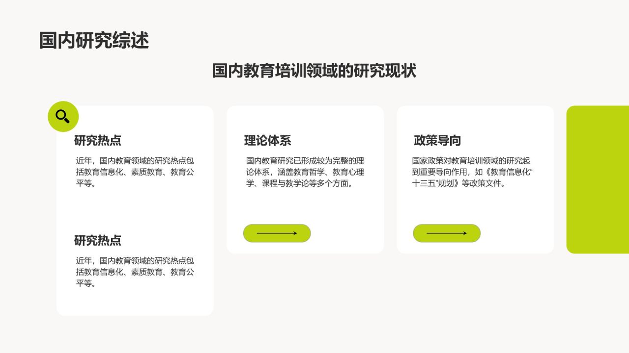 绿色扁平风论文答辩专业通用模板PPT模板
