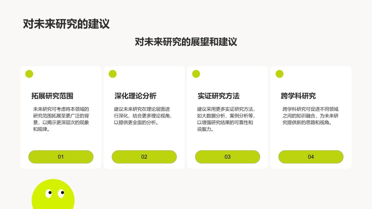 绿色扁平风论文答辩专业通用模板PPT模板